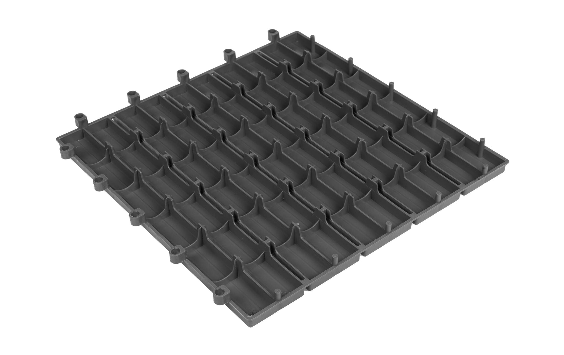 COCON Bodenplatte – 300 × 300 × 24 mm, Polypropylen (PP), Grau, 6 Stk.