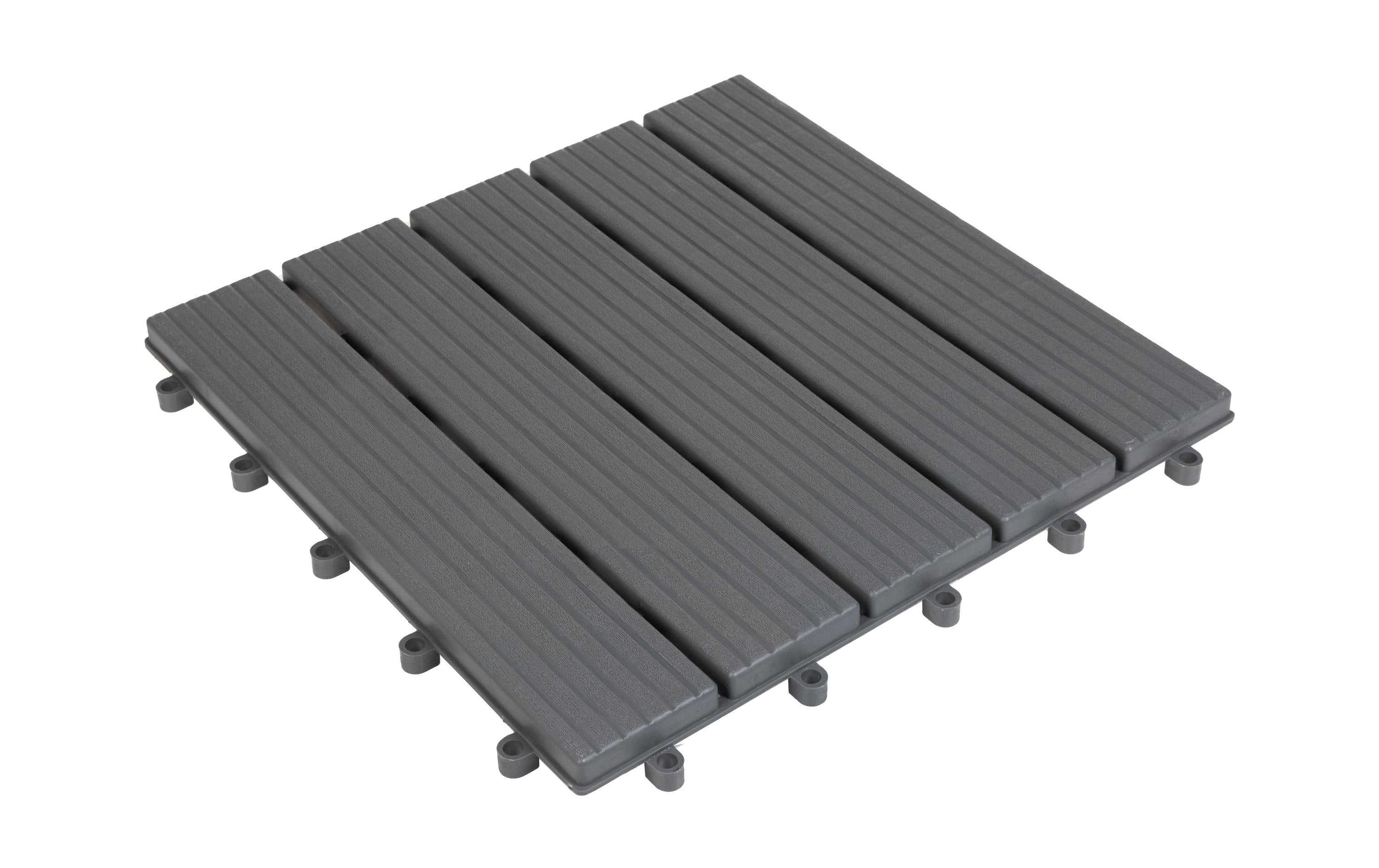 COCON Bodenplatte – 300 × 300 × 24 mm, Polypropylen (PP), Grau, 6 Stk.