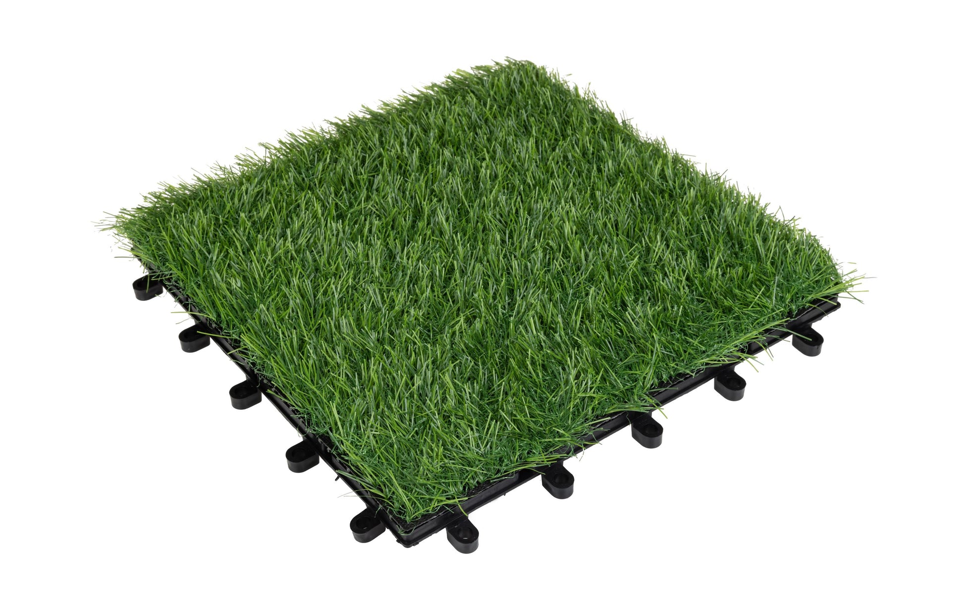 Cocon Bodenplatte Rasen – 30 × 30 × 2,3 cm, Grün, Klickverbindung, 6 Stk.