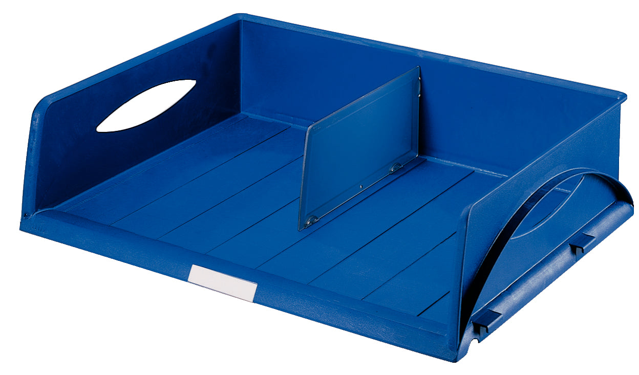 Leitz Briefkorb – Kunststoff, für A3, C3, stapelbar, mit Beschriftungsfeld, blau