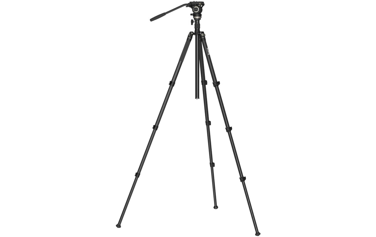 SmallRig CT210 Videostativ – bis 192 cm, 15 kg Traglast, 4 Sektionen, 1/4" Gewinde – Schwarz