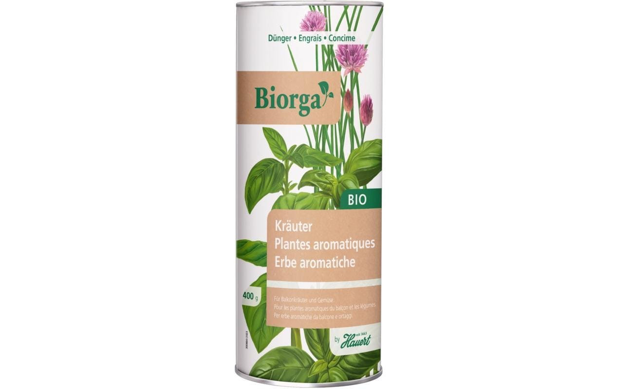 Hauert Biorga Kräuterdünger – Granulat, Organischer Dünger, Bio, für Garten- und Balkonpflanzen