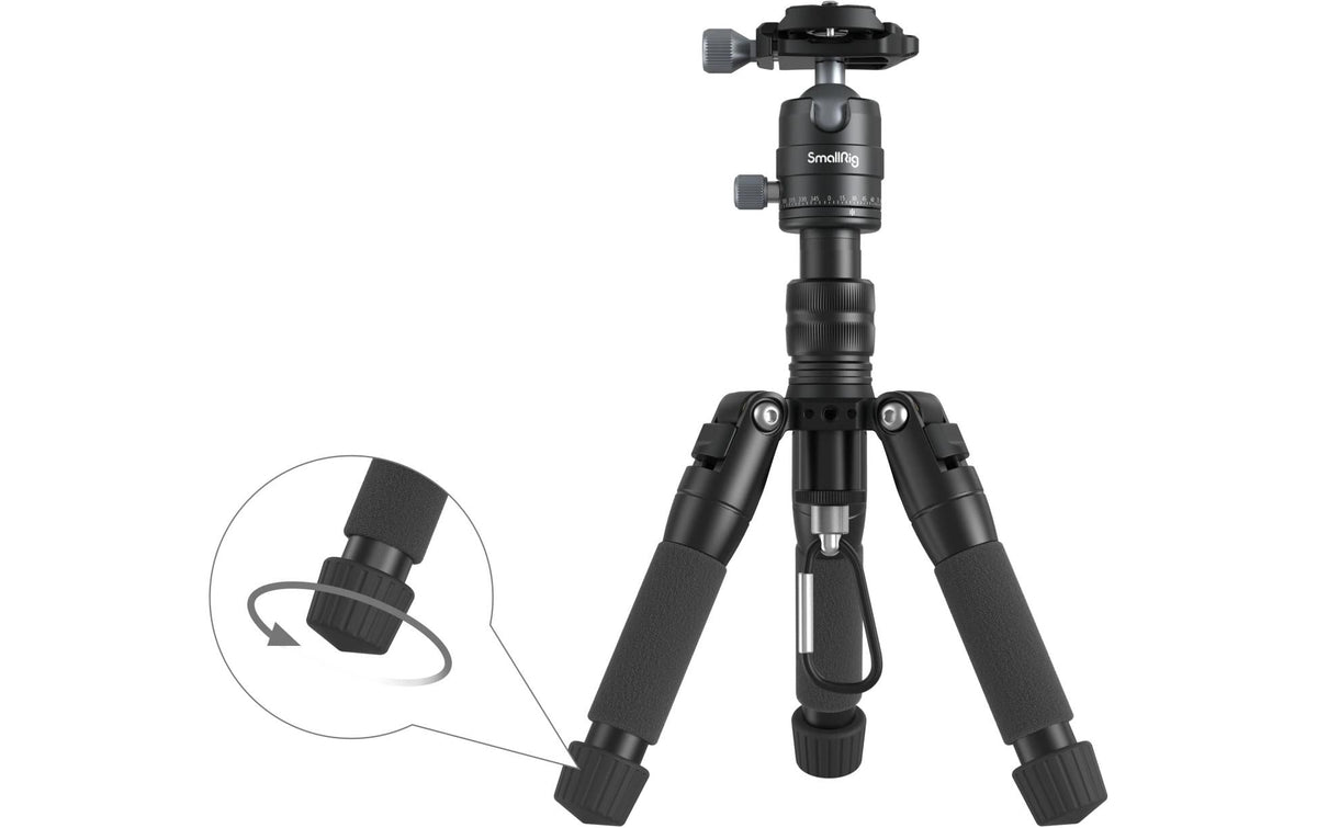SmallRig VT-20 Mini-Stativ – bis 52 cm – 6 kg Traglast – für Arca-Swiss Schnellwechselplatten – 1/4" Gewinde