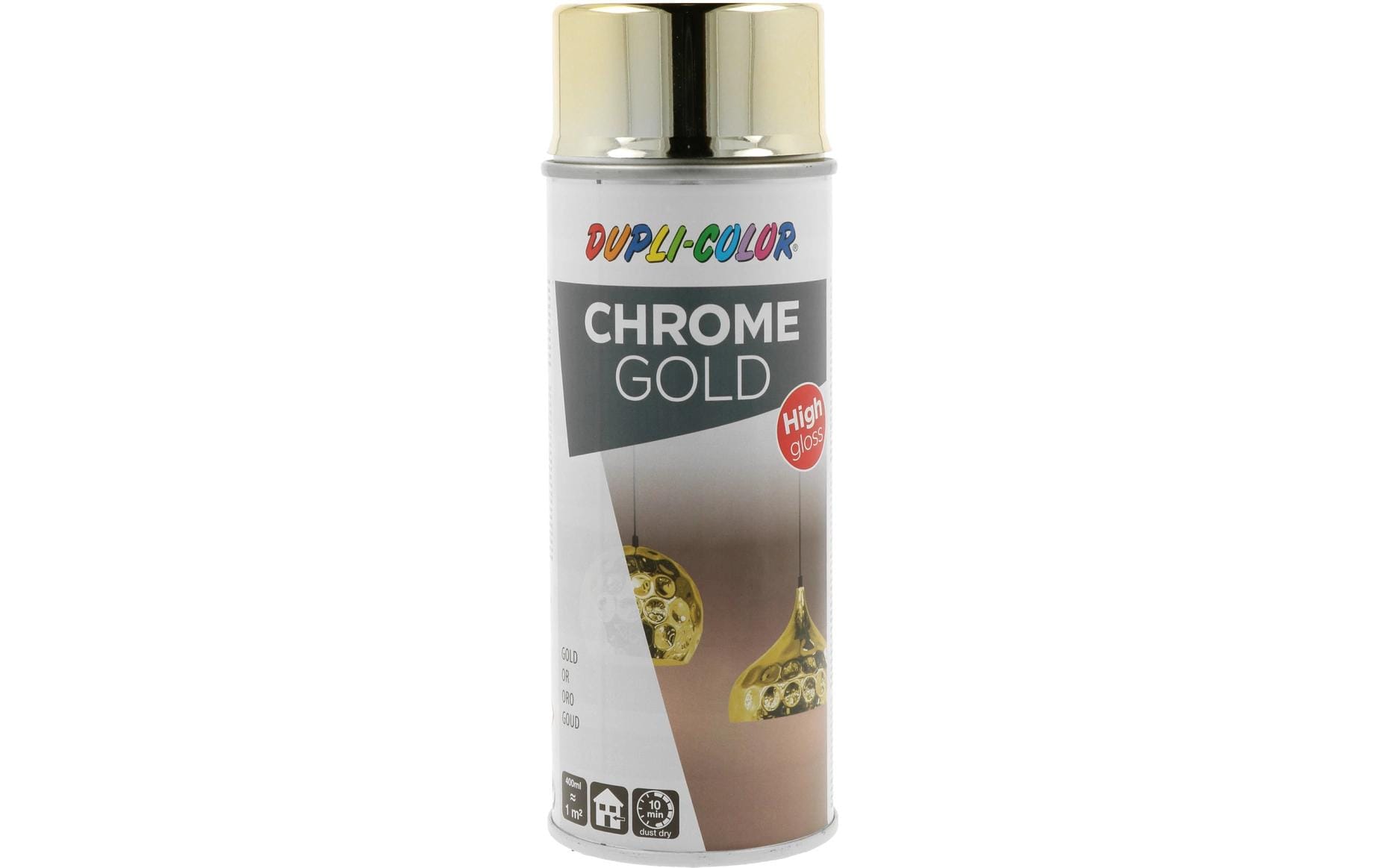 Dupli-Color Metallic-Farbspray – Gold, glänzend – 400 ml – für Glas