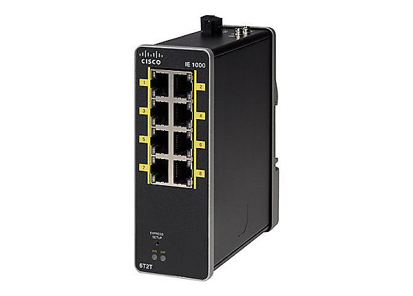 Cisco IE-1000-6T2T-LM – Managed Switch – 8×10/100, L2
