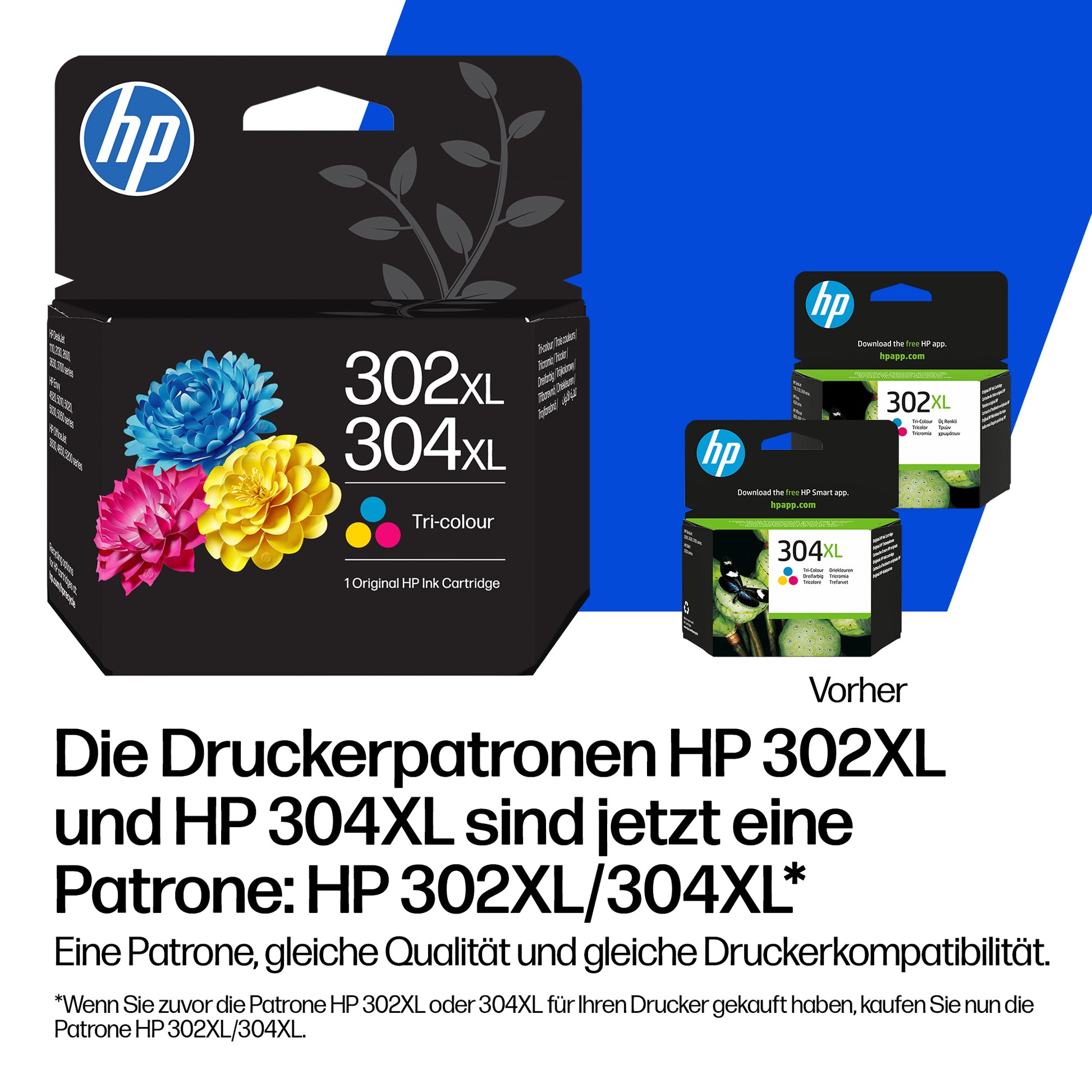 HP 302XL/304XL Schwarz Tintenpatrone (Original) – 300 Seiten – für HP DeskJet, Envy, OfficeJet