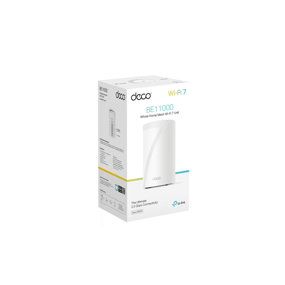 TP-Link Deco BE65 Mesh-Set (1er) – Wi-Fi 7, Tri-Band, bis 11 Gbit/s, 4× 2,5GbE