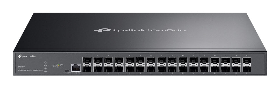 TP-Link Omada SX3032F – Managed L2+ Switch – 32× 10G SFP+, 19", 1U