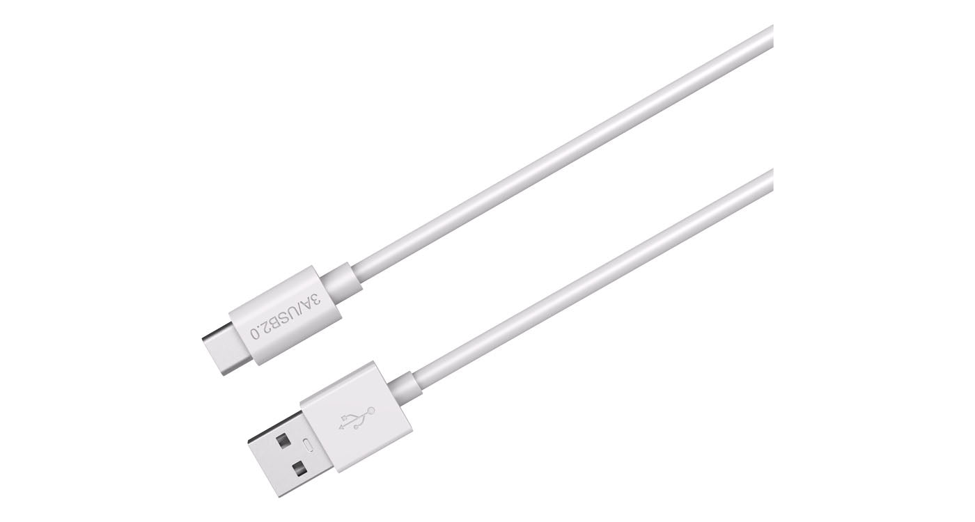 LMP USB-A auf USB-C Kabel – USB 2.0 (480 Mbit/s) – 2 m – PD 36 W – TPE – Weiss