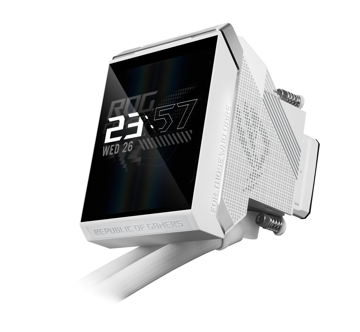 ASUS ROG STRIX LC IV 360 – Flüssigkeitskühler – 3×120 mm, IPS LCD, Weiss, für LGA 1700, AM4, AM5 und andere