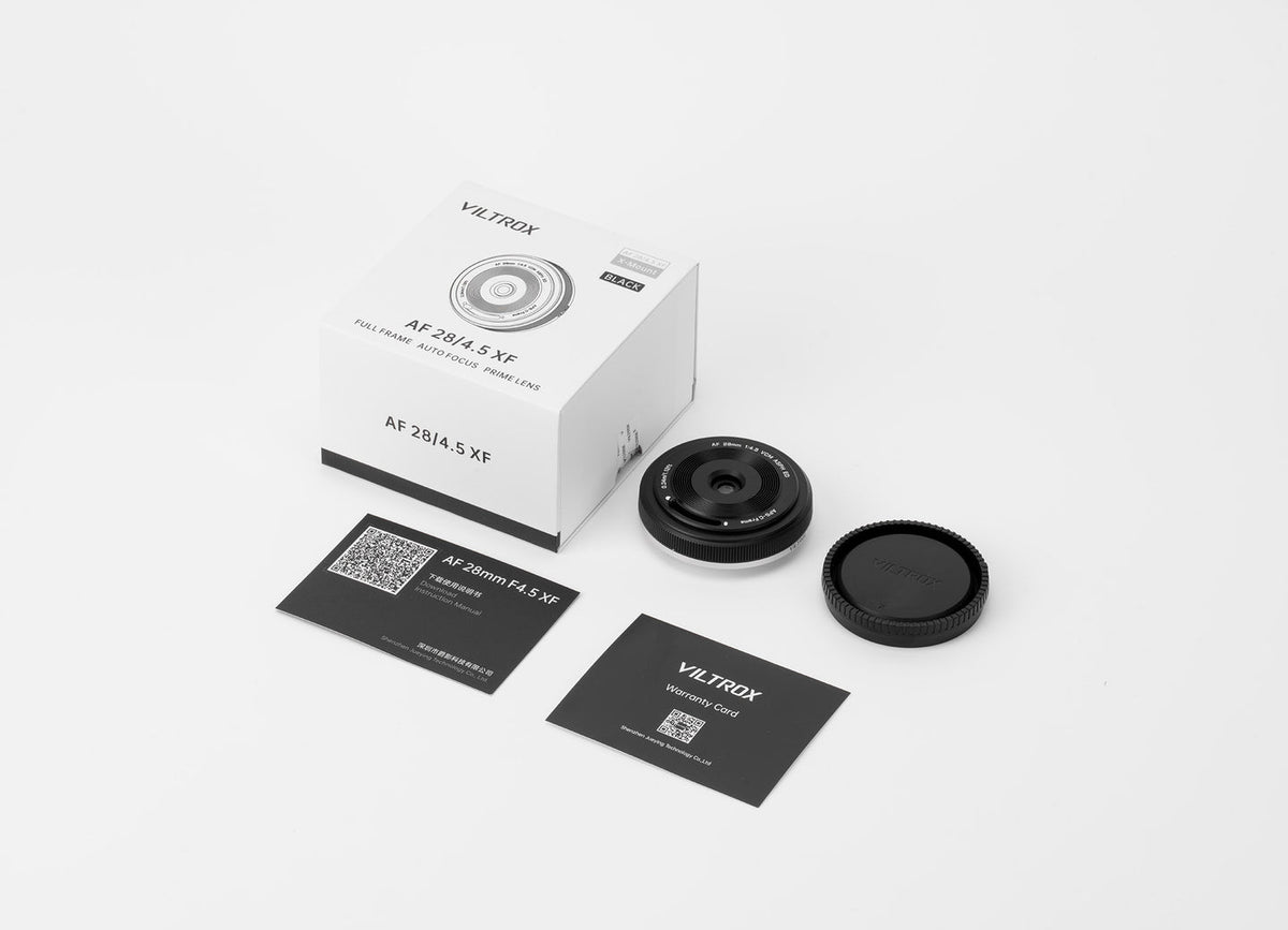 VILTROX AF 28 XF Objektiv – 28 mm f/4,5 – für Fujifilm X – Vollformat, Pancake, 60 g