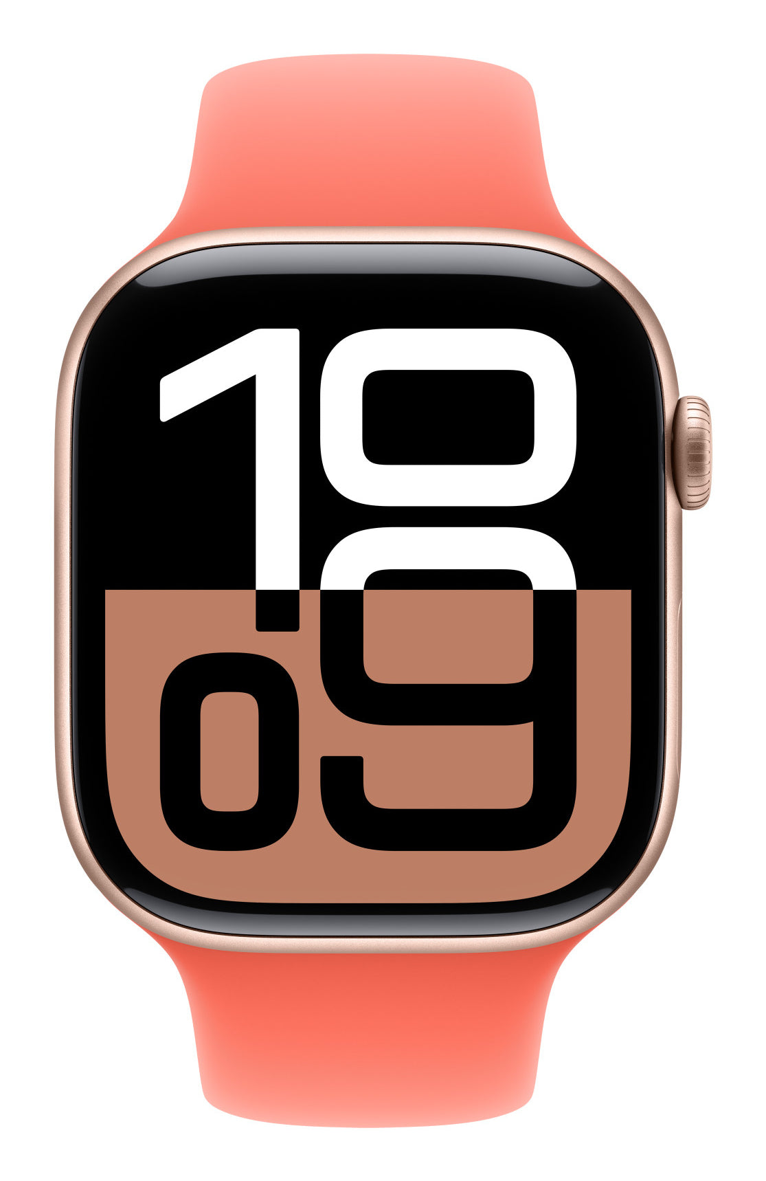 Apple Sportarmband – Armband – für Apple Watch 46 mm, Tangerine, S/M, Kunststoff