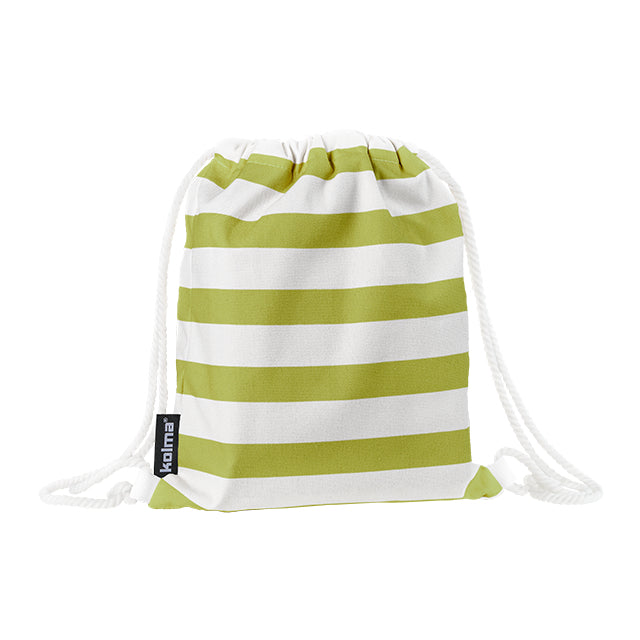 Kolma Luftmatratze Stripy – 188 × 78,5 cm – olive, weiss – Polyester/PVC – 1 Stk.