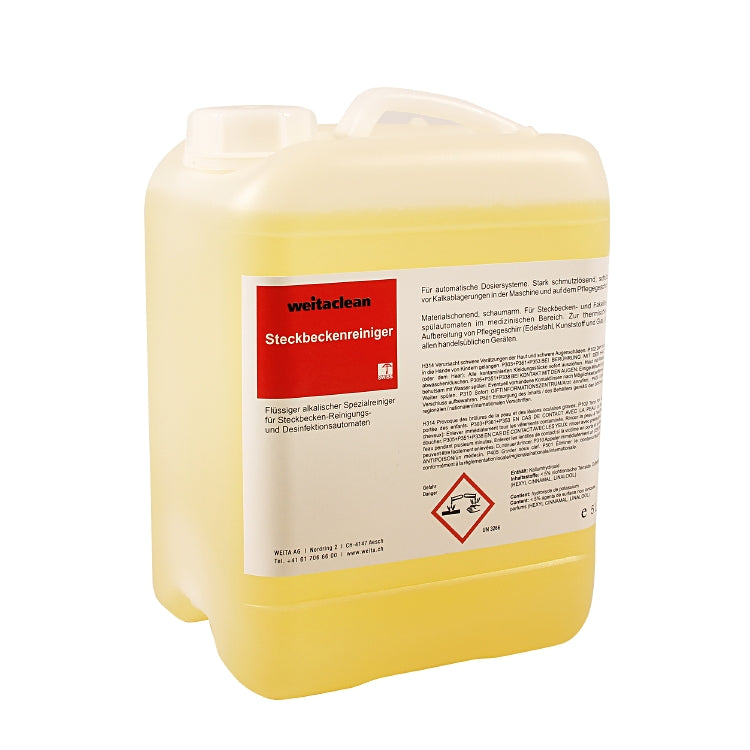 Weitaclean Allzweckreiniger für Reinigungs-/Desinfektionsautomaten – alkalisch, Flüssigkeit, Kanister – 5 l