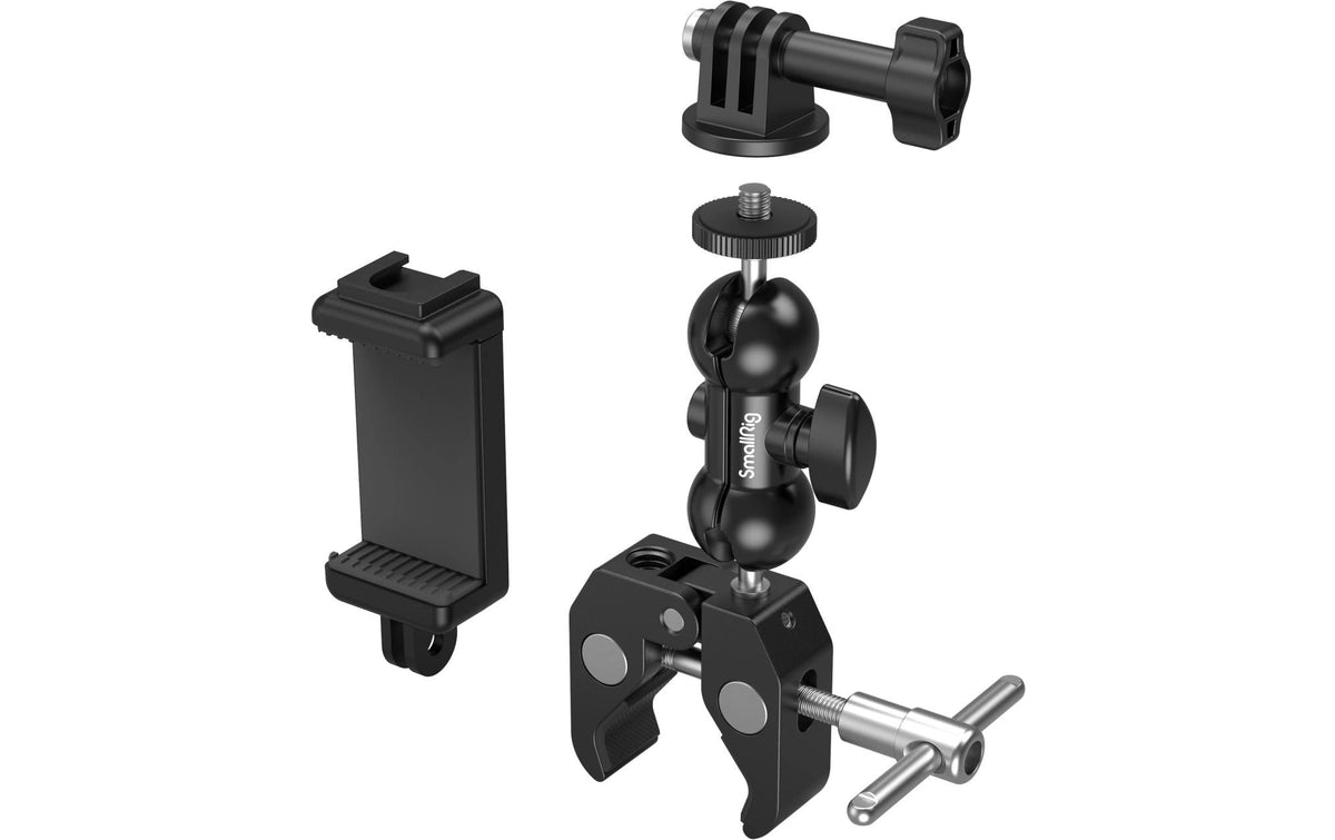 SmallRig 4373 Krabbenförmige Super-Klemme Montageklemme – für Actioncams