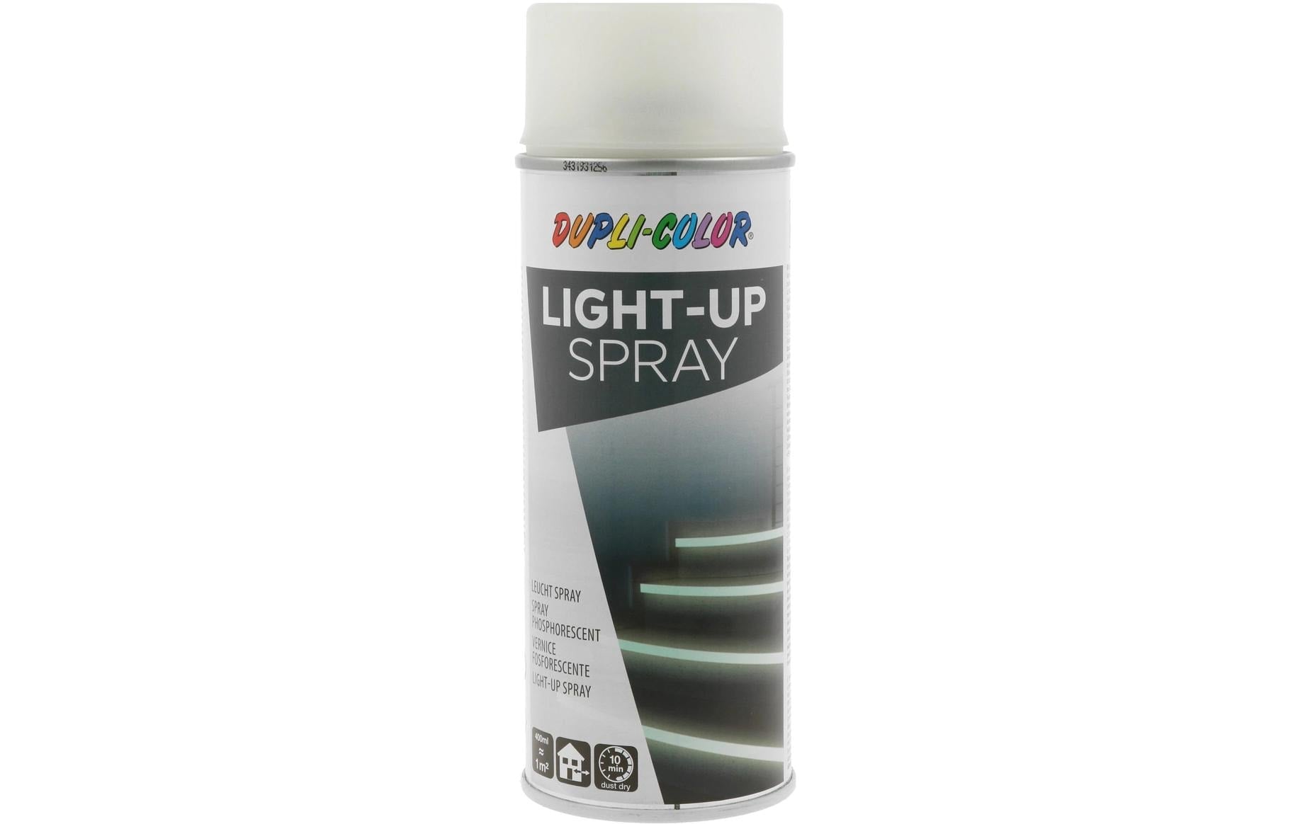 Dupli-Color Farbspray Leuchtfarbe – Hellgrün, matt, leuchtet im Dunkeln – 400 ml – für Metall, Kunststoff