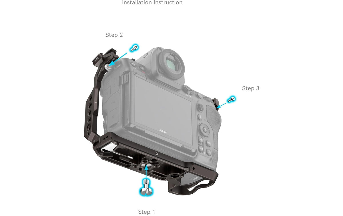 SmallRig Night Eagle Cage 4316 – für Nikon Z 8 – Dunkelgrau – 58,9 × 130,5 × 61,5 mm, 182 g