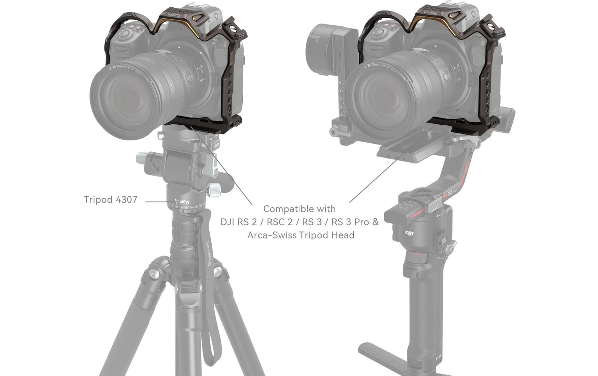SmallRig Night Eagle Cage 4316 – für Nikon Z 8 – Dunkelgrau – 58,9 × 130,5 × 61,5 mm, 182 g