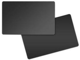 Zebra Druckkarten, Schwarz, Matt, PVC (lebensmittelecht)
