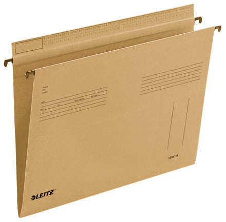 Leitz Hängemappe – für A4, Braun, Karton, 25 Stk., seitlich offen