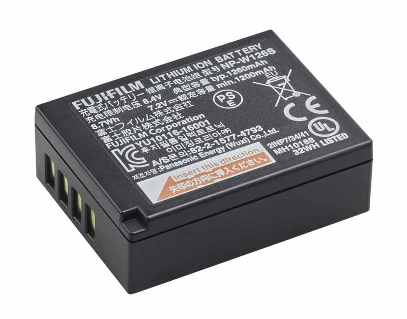 Fujifilm NP-W126S Lithium-Ionen-Akku – 1260 mAh, 7,2 V – für X-Pro2, X-Pro1, X-T2 und andere