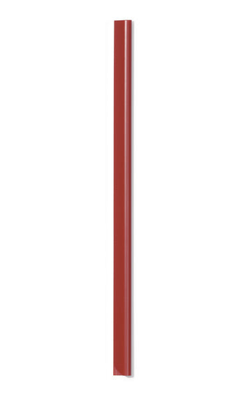 Durable Klemmschiene für A4, Kunststoff, rot – Füllhöhe 3 mm – bis 30 Blatt – 100 Stk
