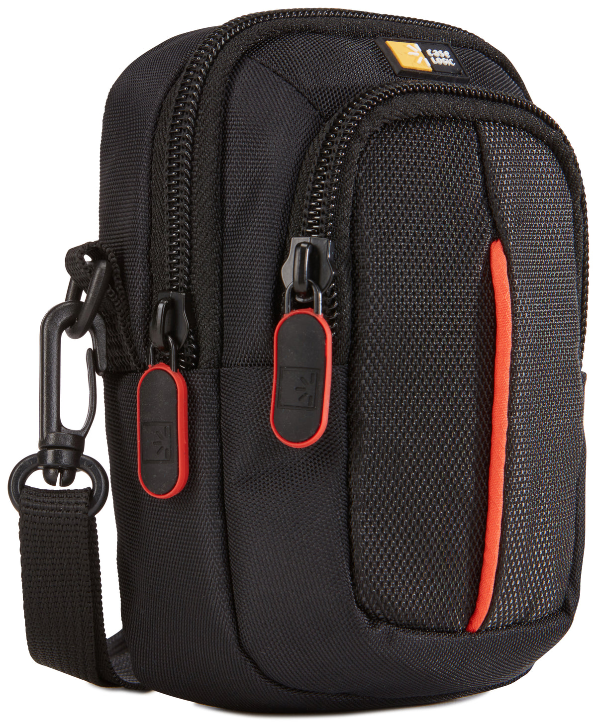 Case Logic DCB313K Kameratasche – Innenmasse 100 × 45 × 140 mm, Polyester – für Kompaktkameras – Schwarz