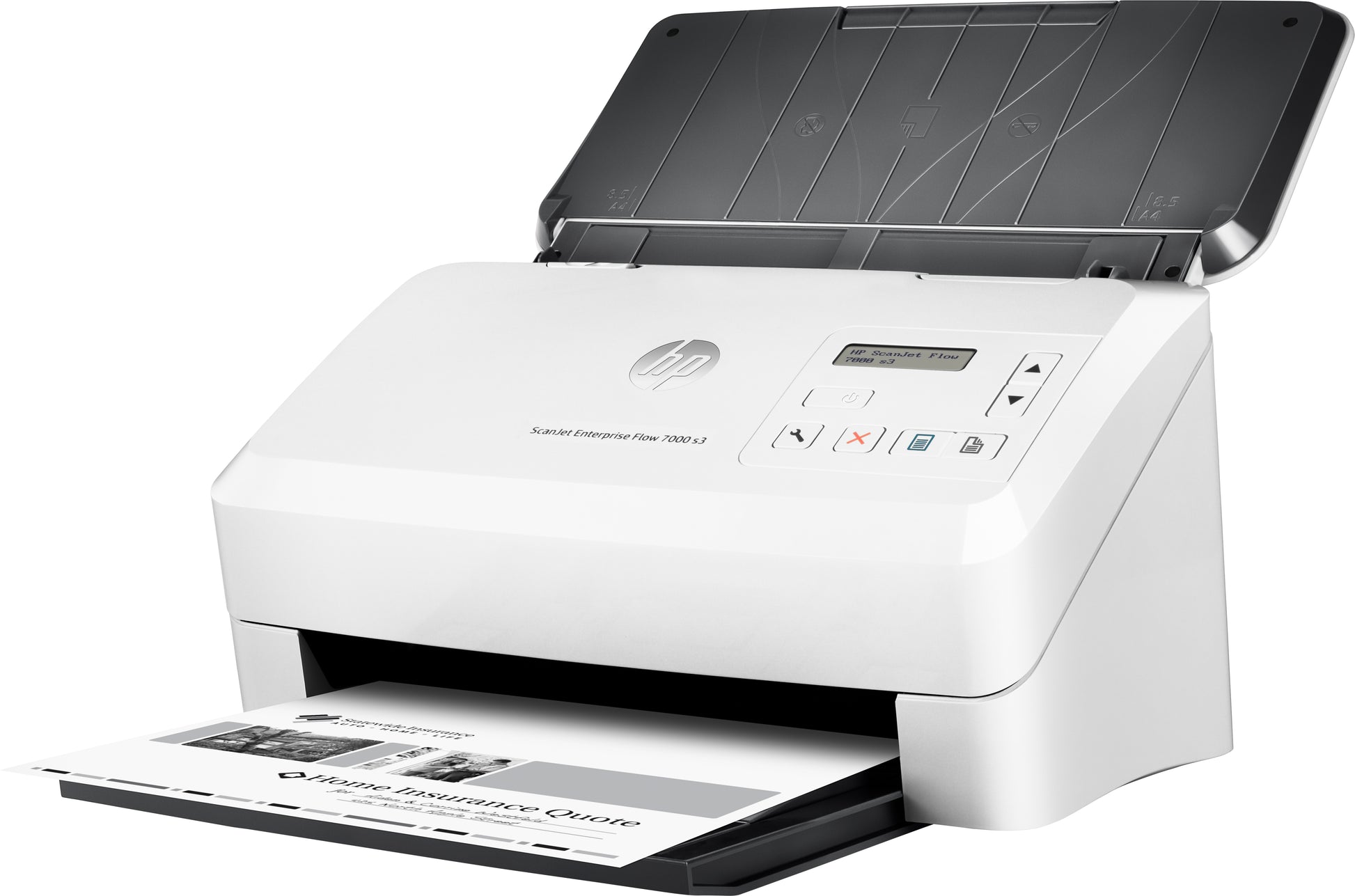 HP ScanJet Enterprise Flow 7000 s3 – Einzugsscanner, A4, Duplex, 75 ppm, ADF 80 Blatt, USB