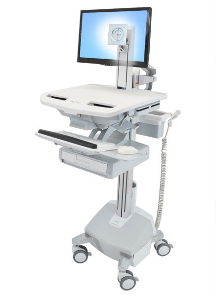 Ergotron StyleView Wagen mit LCD-Pivot – IT-/Medizin-Fahrwagen, 1 Schublade