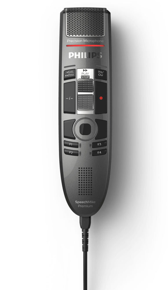 Philips SpeechMike Premium Touch SMP3710 – Diktiergerät, USB, Dunkelgrau