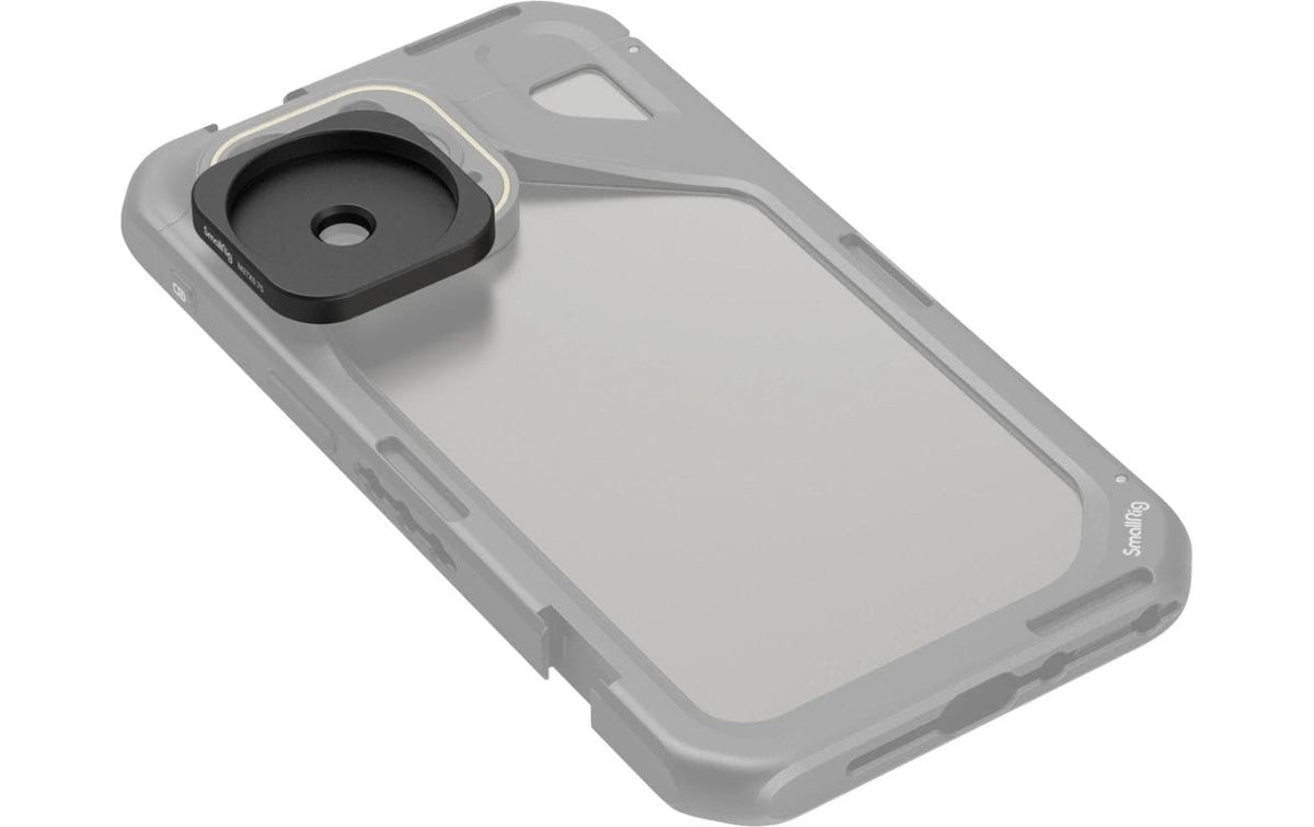 SmallRig Gewindelinsen-Adapterring – Adapter – Aluminium – für iPhone 11/12–15 Serie Cage – Schwarz