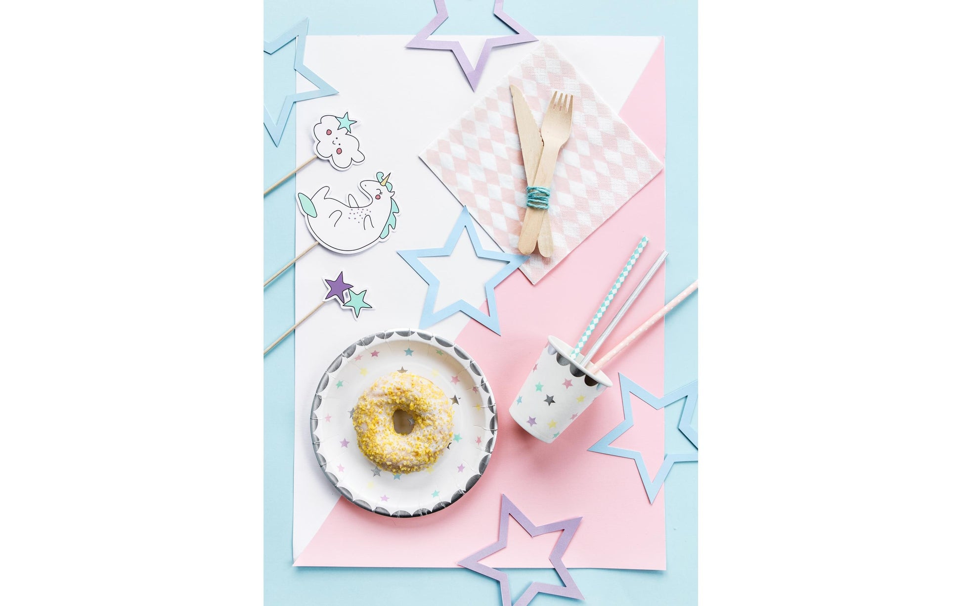 PartyDeco Becher, Papier/Karton – 1,8 dl, mehrfarbig – 6 Stk.