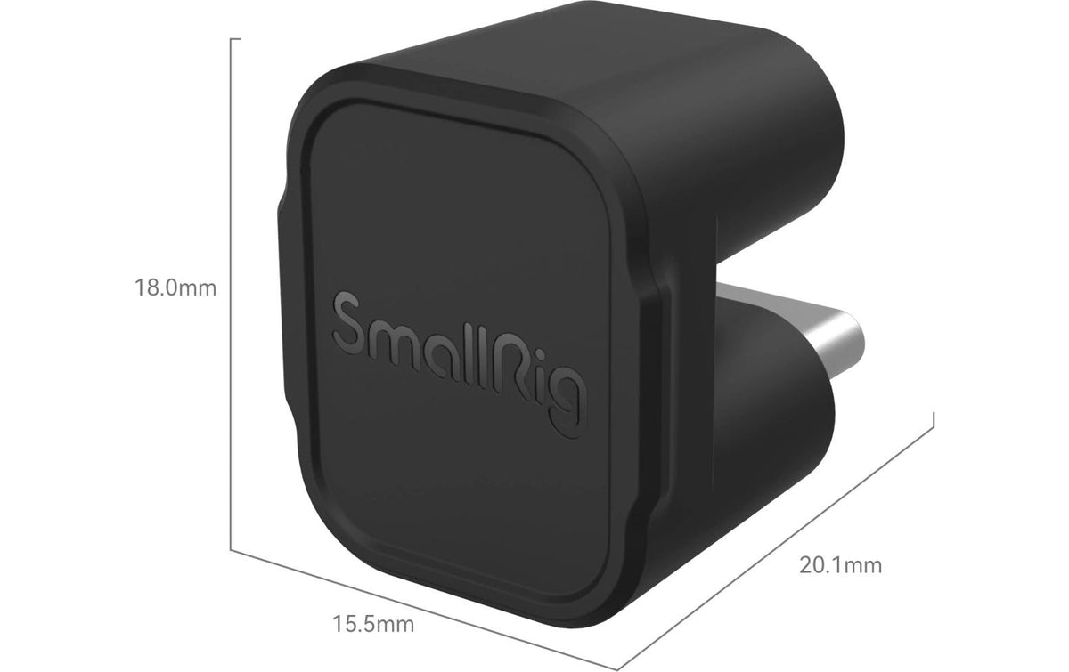 SmallRig 4406 Audio-Adapter USB-C zu USB-C – Passiv, Schwarz
