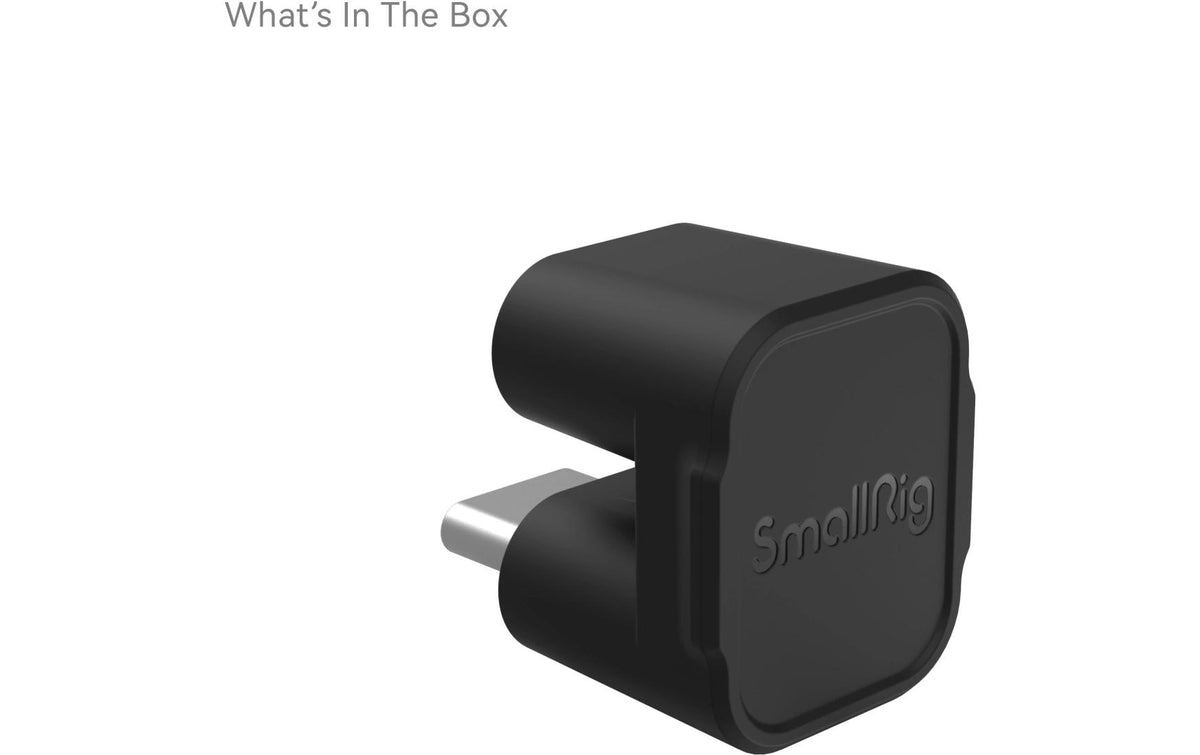SmallRig 4406 Audio-Adapter USB-C zu USB-C – Passiv, Schwarz