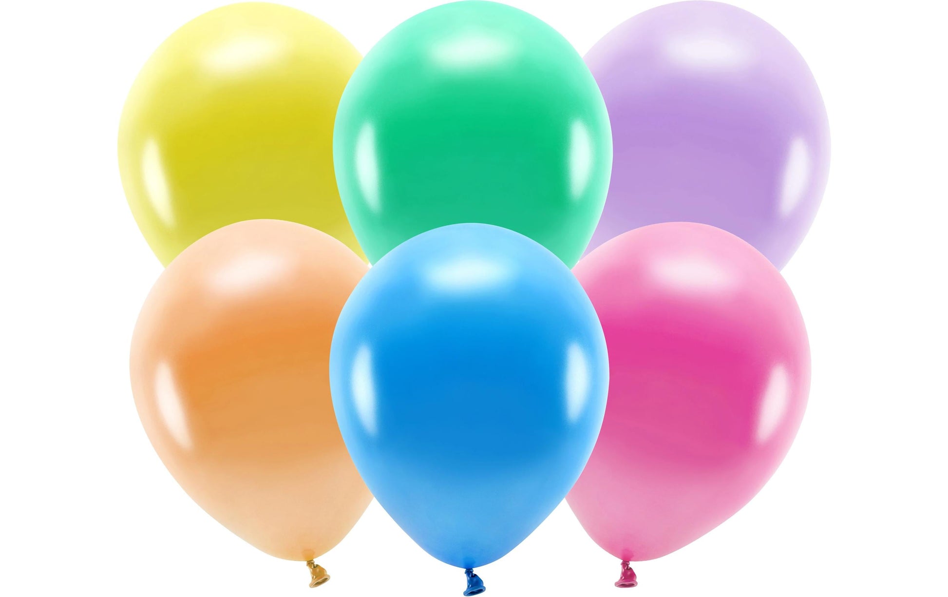 PartyDeco Luftballons – mehrfarbig, metallic – Ø 30 cm – Latex – 100 Stk