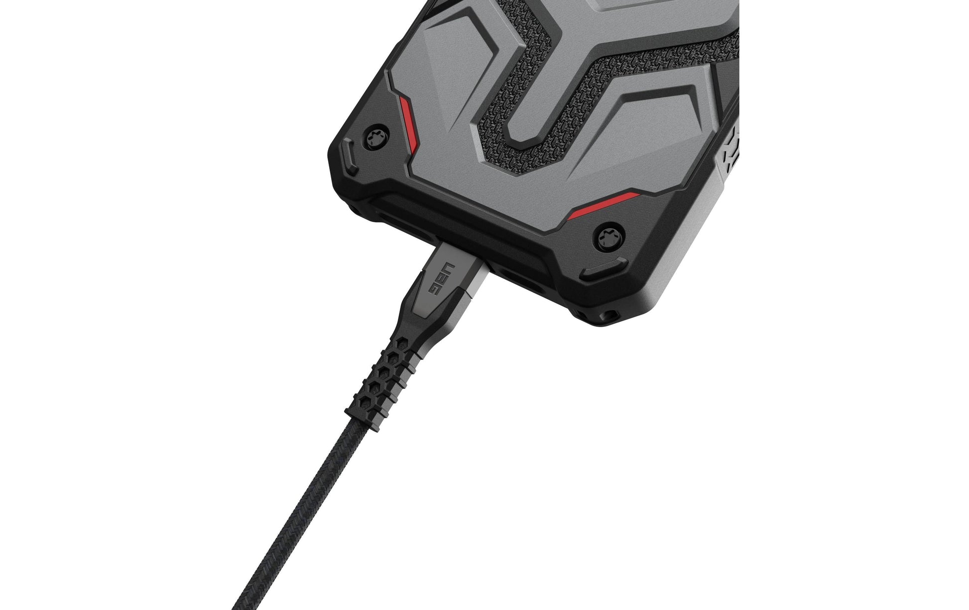 Urban Armor Gear UAG – USB-Kabel – USB-C auf USB-C – USB 2.0 (480 Mbit/s) – 1,5 m – PD 60 W – Schwarz/Grau