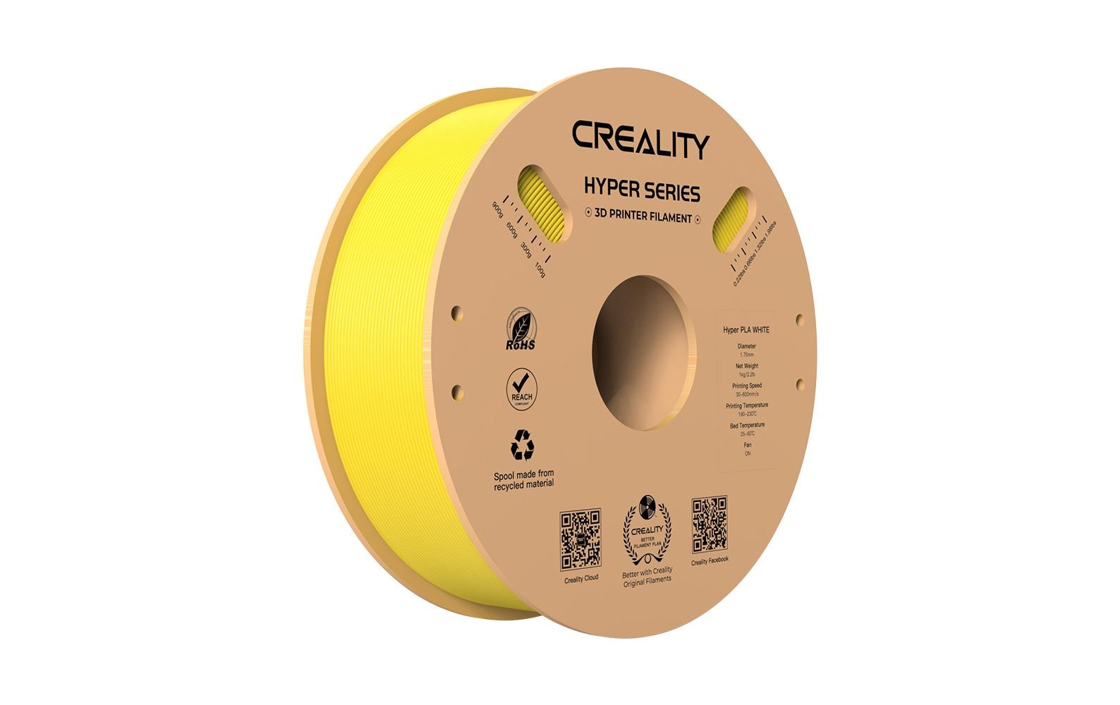 Creality Hyper Series PLA – 1,75 mm, Gelb