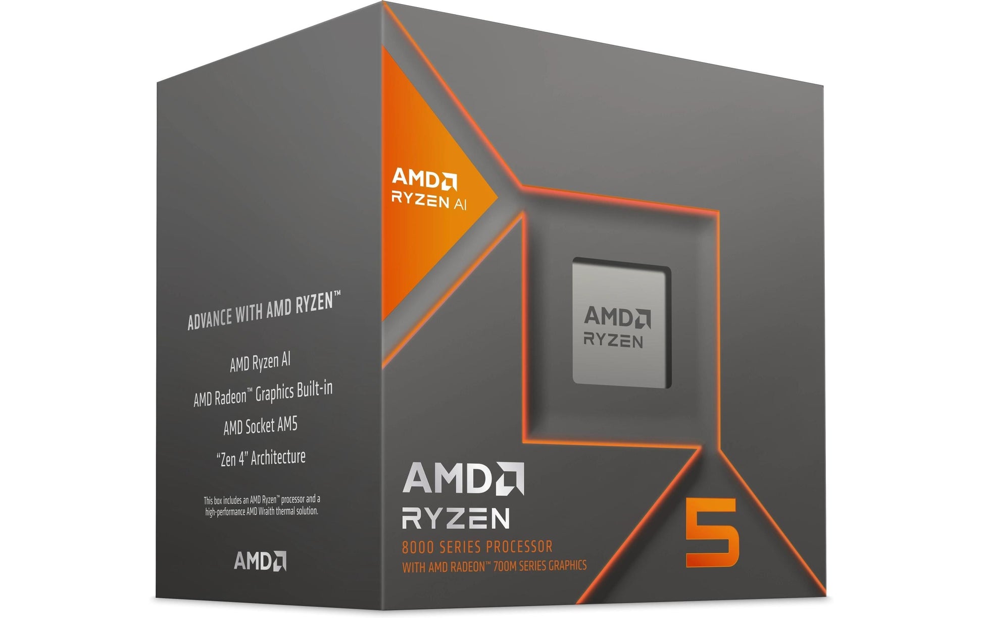AMD Ryzen 5 8600G – Prozessor – 6 Kerne/12 Threads, AM5, 4,3/5,0 GHz, 65 W, Box