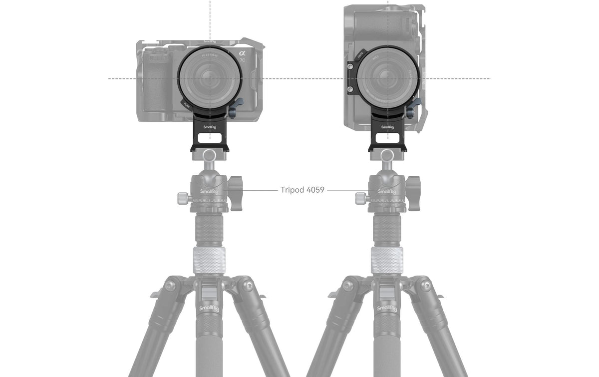 SmallRig 4424 Montageplatte – 118 × 72,5 × 58,3 mm – für Sony Alpha 7C II, Alpha 7CR – Schwarz