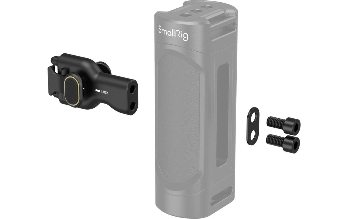 SmallRig 4404 Adapter – Aluminium, 53,2 × 28 × 27,8 mm – für viele Kameras – Schwarz/Gold