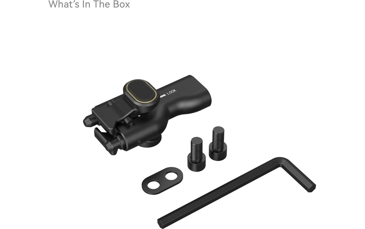 SmallRig 4404 Adapter – Aluminium, 53,2 × 28 × 27,8 mm – für viele Kameras – Schwarz/Gold