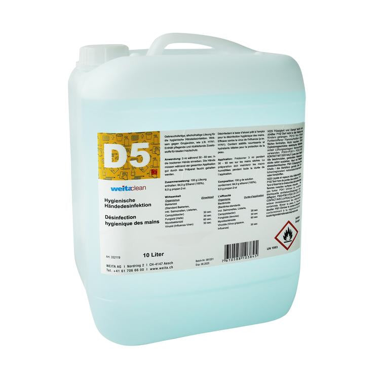 Weitaclean Händedesinfektionsmittel D5 – Kanister – 10 l