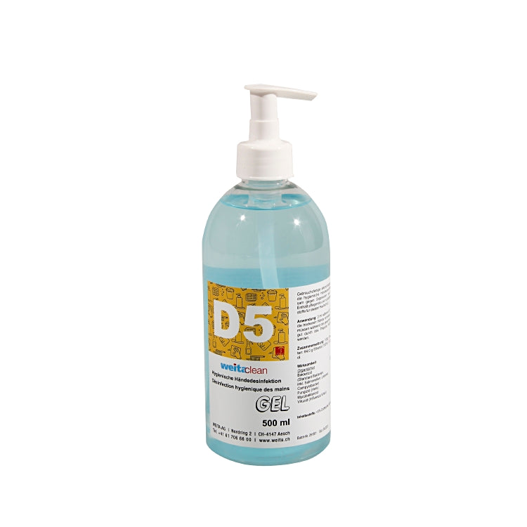 Weitaclean D5 Händedesinfektion – für Hände – Gel – 500 ml