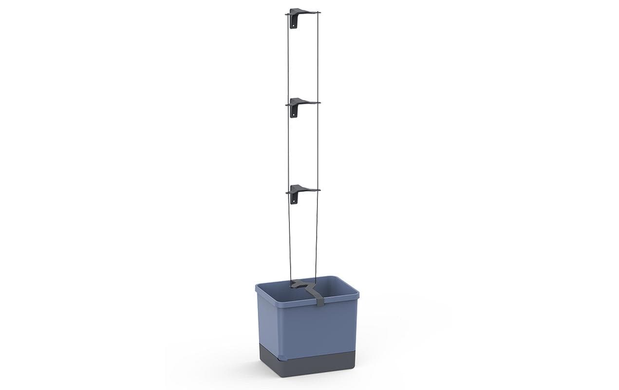 Gusta Garden Pflanzgefäss – 33,5 × 28,7 × 25,6 cm – Polypropylen, Blau