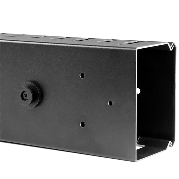 StarTech.com 19" Kabelmanager – 0U vertikal – 852,2 × 100 × 73 mm – Kunststoff/Stahl – Schwarz