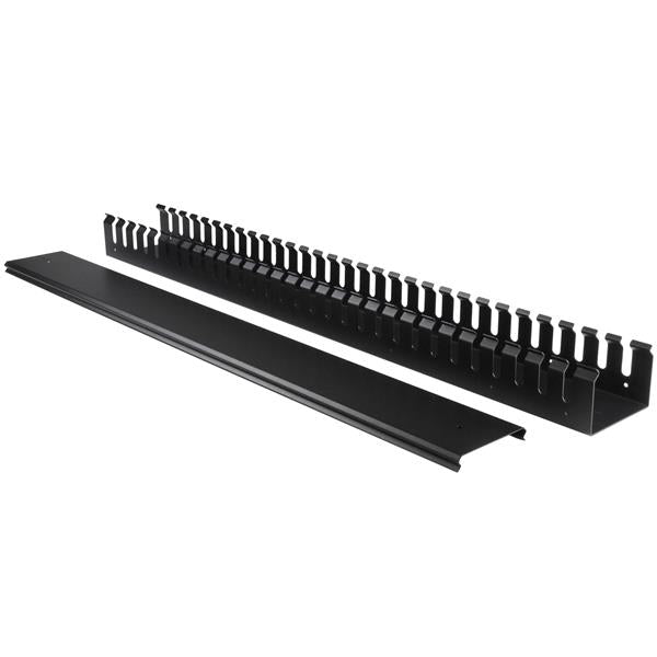 StarTech.com 19" Kabelmanager – 0U vertikal – 852,2 × 100 × 73 mm – Kunststoff/Stahl – Schwarz