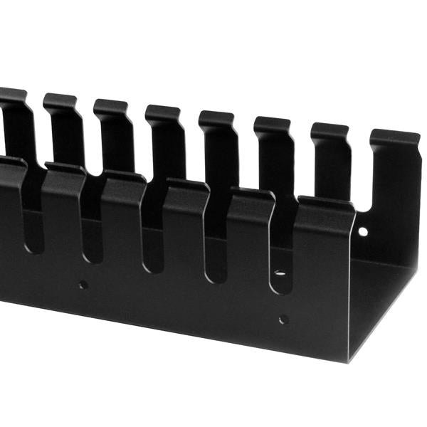 StarTech.com 19" Kabelmanager – 0U vertikal – 852,2 × 100 × 73 mm – Kunststoff/Stahl – Schwarz