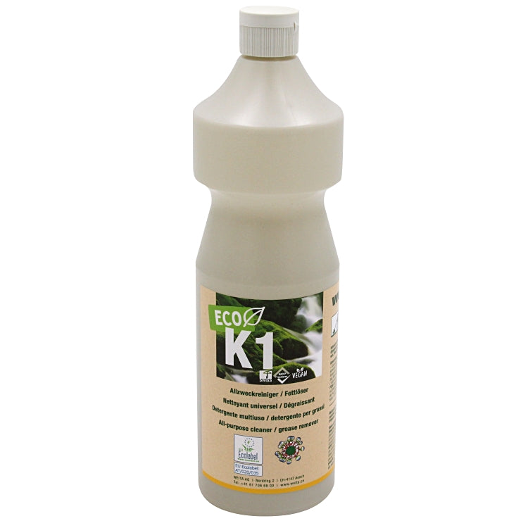 Weitaclean K1 ECO Allzweckreiniger für abwaschbare Oberflächen und Böden – Konzentrat, Flasche – 1 l