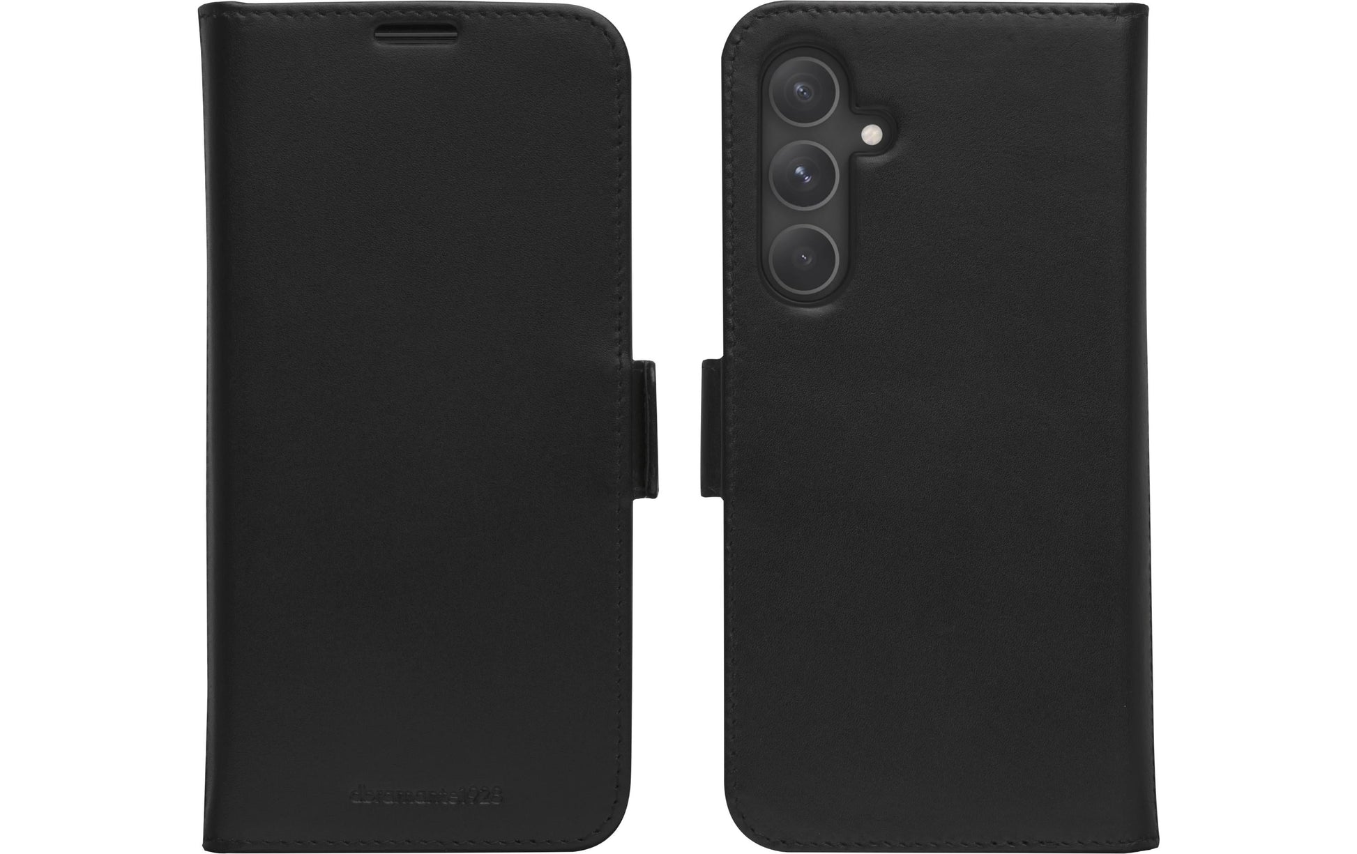 dbramante1928 Wallethülle – für Samsung Galaxy S24, 3 Kartenfächer, Leder, Schwarz