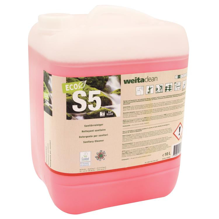 Weitaclean S5 ECO Bad-/Kalkreiniger für Sanitärbereich – Konzentrat, Kanister – 10 l